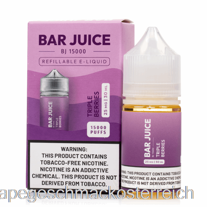 Triple Berry – Riegelsaft – 30 Ml, 25 Mg Vape-Geschmack